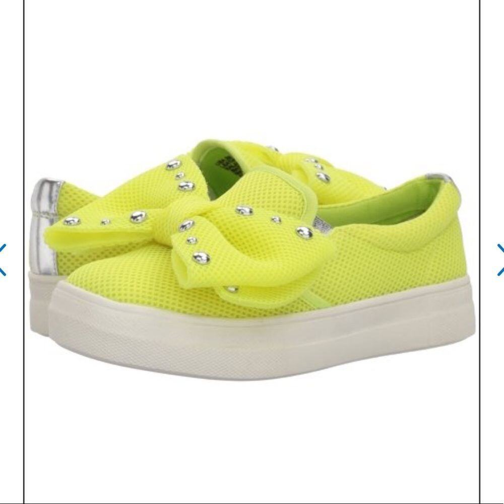 Nina neon yellow slip on sneaker - toddler 9